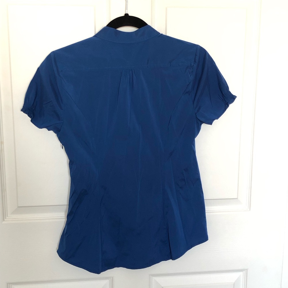 Express Ruffle Blouse - Blue - Picture 2 of 3